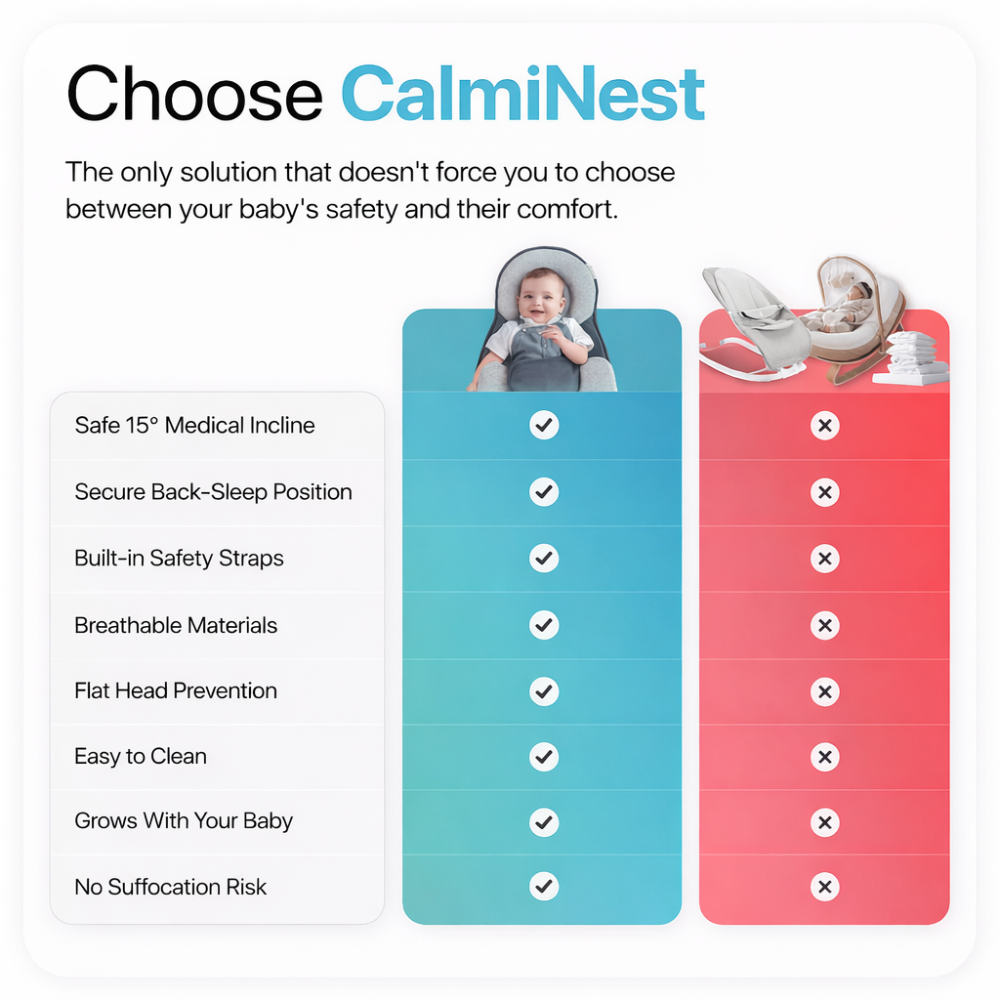 CalmiNest™ – For Reflux, Colic & Better Sleep
